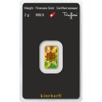 Zlatý zliatok Argor Heraeus 2 g - Kinebar