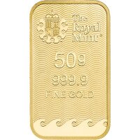 Zlatý zliatok Britannia - The Royal Mint, 50 g