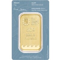 Zlatý zliatok Britannia - The Royal Mint, 50 g