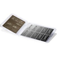 Strieborný tabulkový zliatok Combicoin Valcambi, 10 x 10 g
