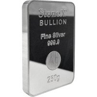Strieborná minca StoneX Bar, 250 g