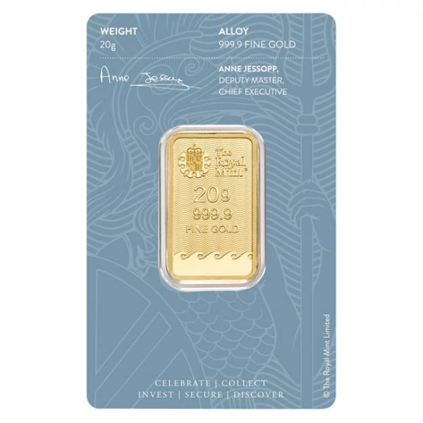 Zlatý zliatok Britannia - The Royal Mint, 20 g