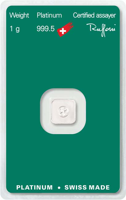 Platinový zliatok Argor Heraeus 1 g 