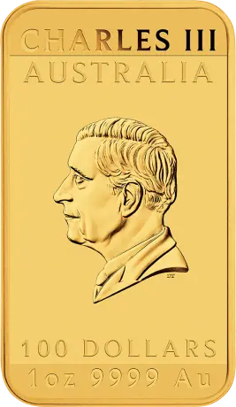 Zlatá obdĺžniková minca Drak 2025, 1 oz