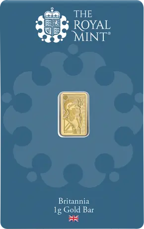 Zlatý zliatok Britannia - The Royal Mint, 1 g