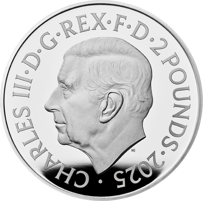 Tutorovská zvířata - Greyhound of Richmond 2025, 1 oz stříbra v etuji