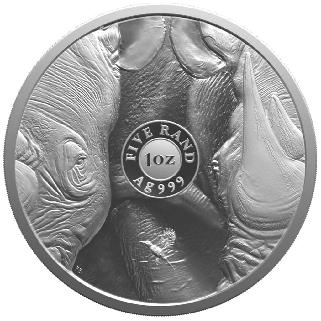 Big Five III - Nosorožec 2025, stříbrná mince v blistru, 1 oz