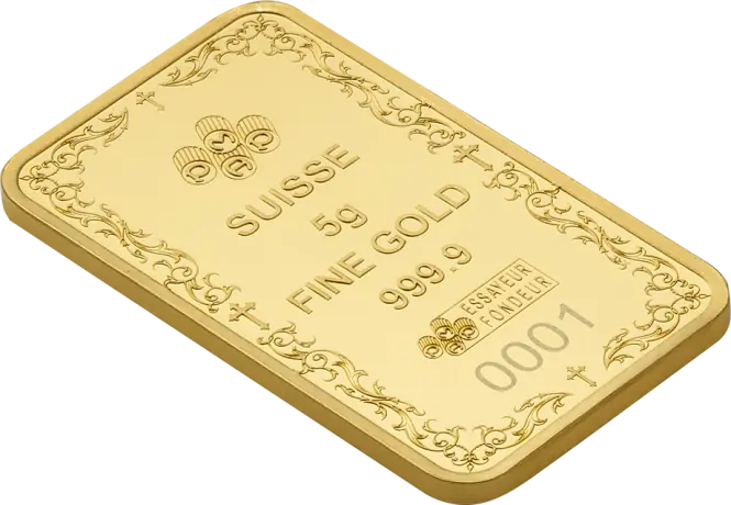 Zlatý zliatok PAMP Kresťanský kríž, 5 g