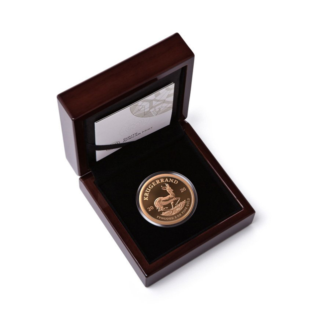 Krugerrand 2026, stříbrná mince v etuji, 2 oz
