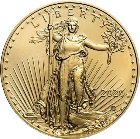 Zlatá minca American Eagle 2026, 1/2 oz