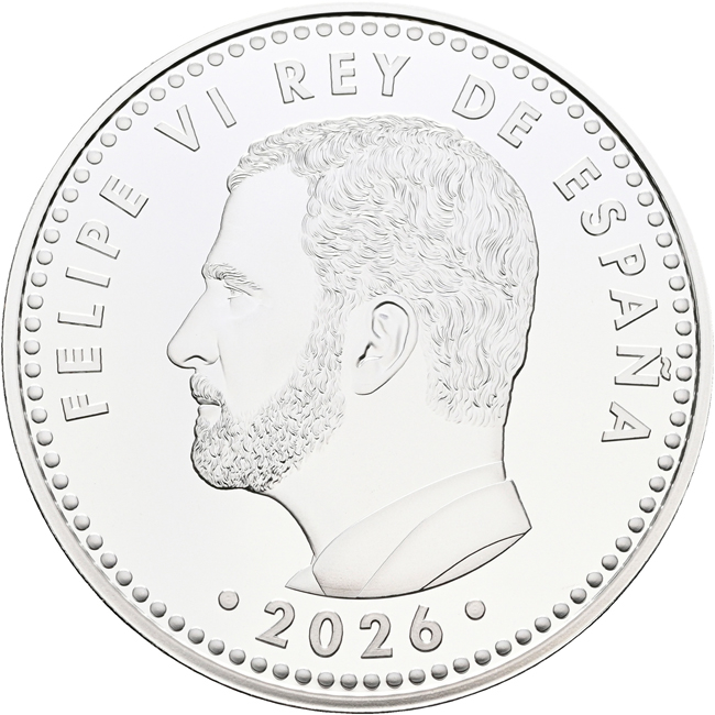 Státní rada, Španělsko 2026, stříbrná mince v etuji, 27 g