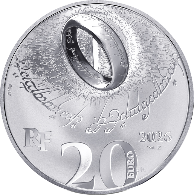 Pán prstenů 2026, stříbrná mince v etuji, 1 oz