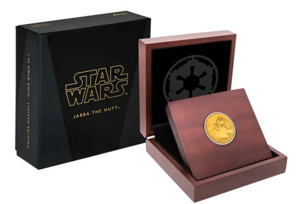 Star Wars: Jabba the Hutt 2018, zlatá mince v etuji, 1 oz