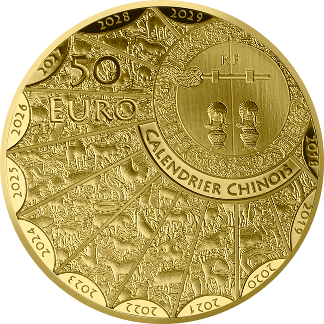 Lunární králík - Pařížská mincovna, 1/4 oz zlata