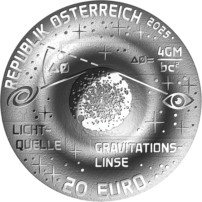 Einsteinův prstenec, 20 g stříbra v etuji