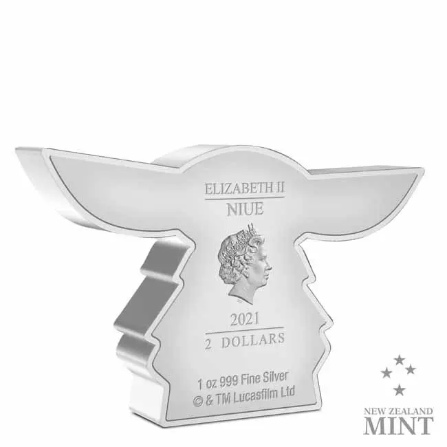 Star Wars - Chibi: The Mandalorian r. 2021, 1 oz stříbra