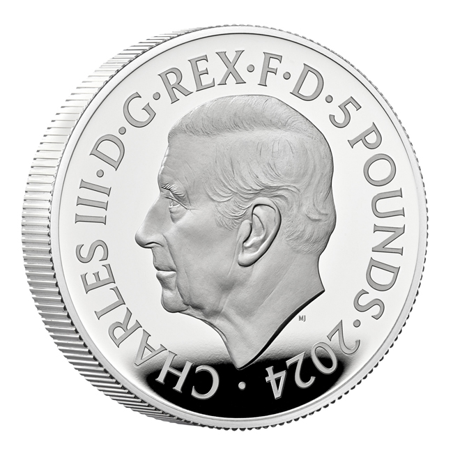 Waterloo medaile vítězství 2024, 2 oz stříbra v etuji