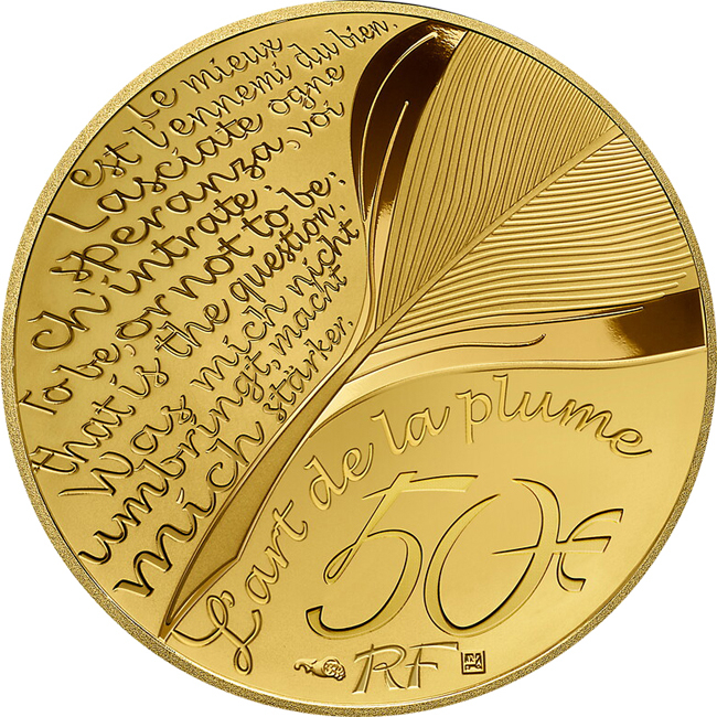 Alexandre Dumas, mincovna Monnaie de Paris - Francie, 1/4 oz zlata