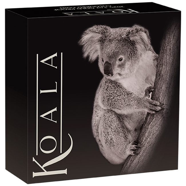 Australská koala 2025, 1 oz zlata v etuji