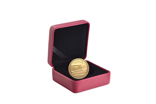 Hrob neznámého vojína, 1/4 oz zlata v etuji