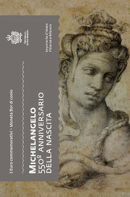 Michelangelo Buonarroti 2025, 550. výročí narození, CuNi v blistru