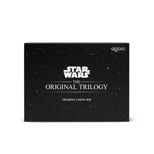 Star Wars: Originální trilogie 2025, sada stříbrných sběratelských mincí v etuji, 2 oz