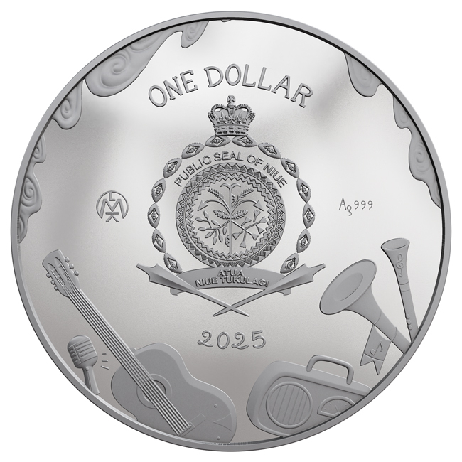 Pohádky: Brémští muzikanti 2025 (13. emise), 1 oz stříbra v barvě, v etuji, 1 oz