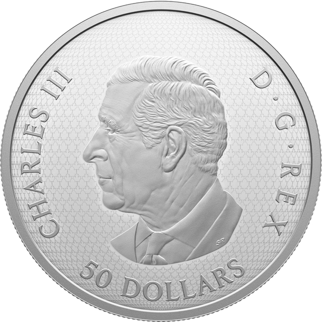 Stehlík a květ 2025, 5 oz stříbra v etuji