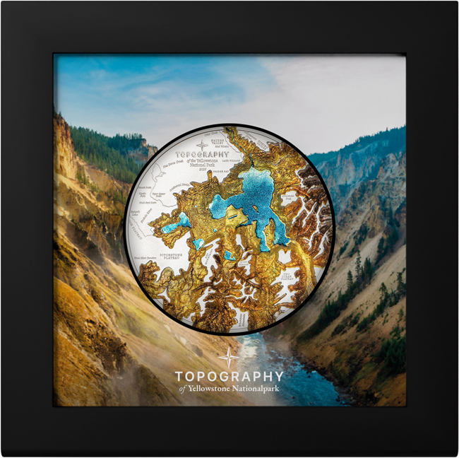 Yellowstone 2025, stříbrná mince v etuji, 5 oz