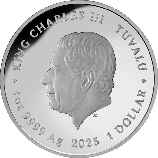 Perleťová oblaka (polární stratosférická oblaka) 2025, stříbná mince v etuji, 1 oz