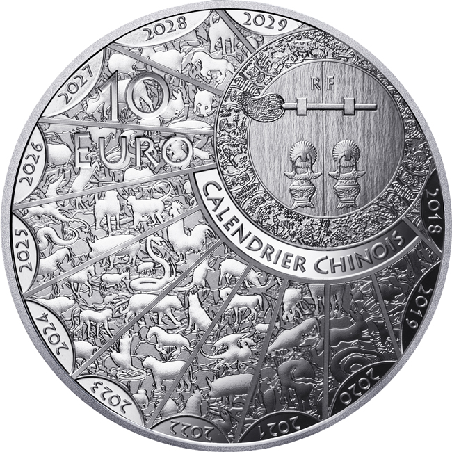 Lunární kůň 2026, Monnaie de Paris, stříbrná mince v etuji, 22 g