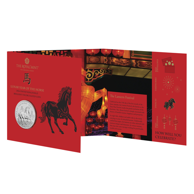 Lunární kůň 2026 - Royal Mint, CuNi mince v blistru, 28 g