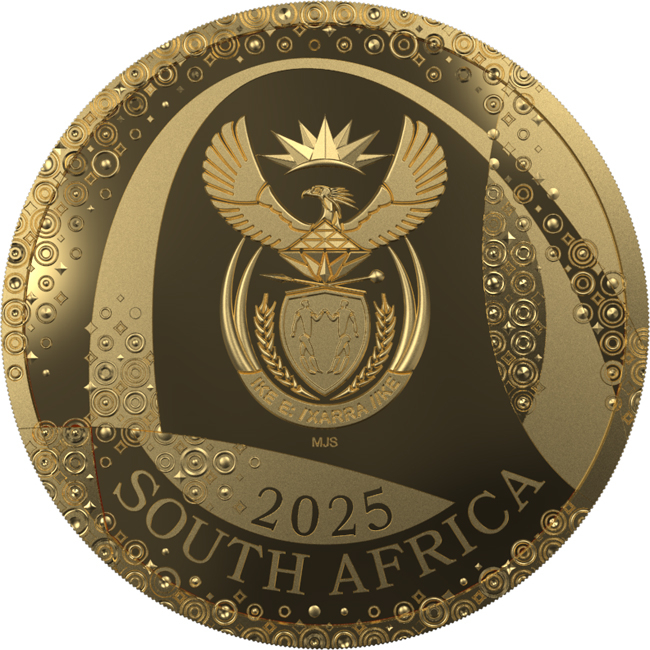 Orlík kejklíř (Bateleur) 2025, zlatá mince v etuji, 1 oz