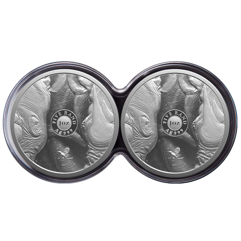 Big Five III - Nosorožec 2025, sada stříbrných mincí v etuji, 2 oz