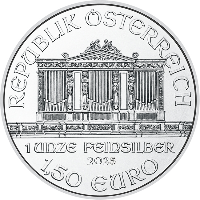 Vídeňští filharmonici - Vánoční edice 2025, 1 oz stříbra