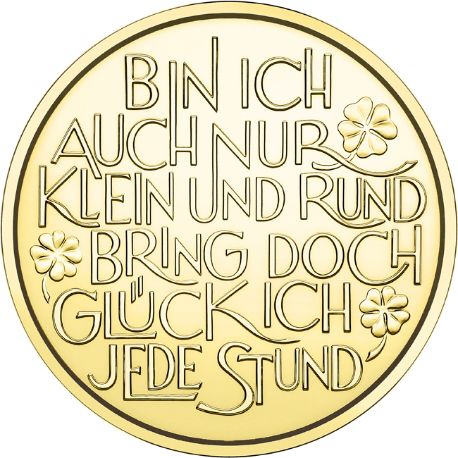 Štastný žeton 2026, zlatá mince