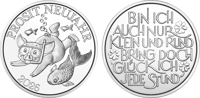 Štastný žeton 2026, stříbrná mince