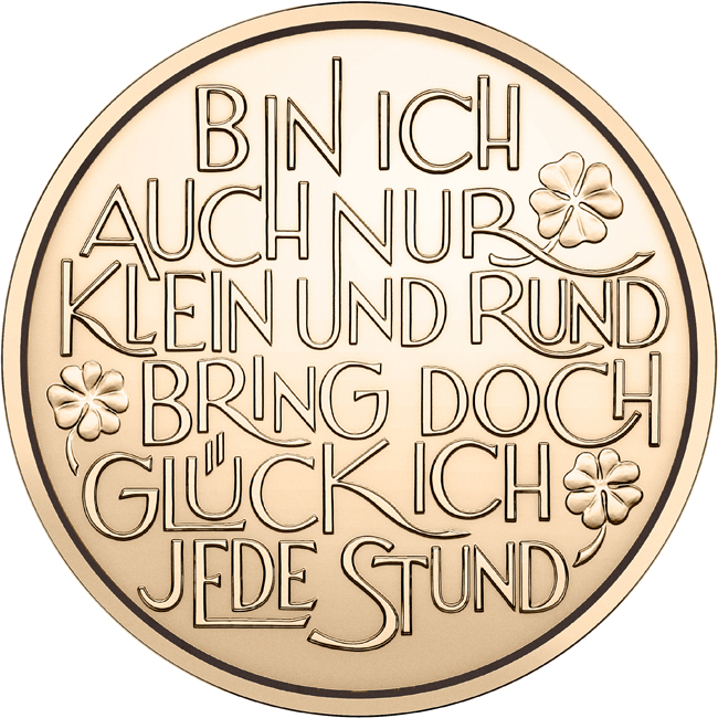 Štastný žeton 2026, bronzová mince