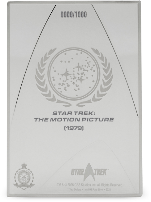 Star Trek: The Motion Picture, stříbrná obdélníková mince, 1 oz