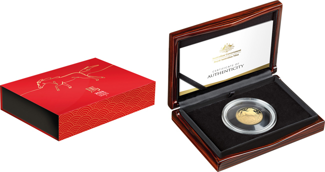 Lunární kůň 2026 - Royal Australian Mint, zlatá mince v etuji, 1 oz