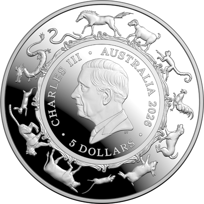 Lunární kůň 2026 - Royal Australian Mint, stříbrná mince v etuji, 1 oz