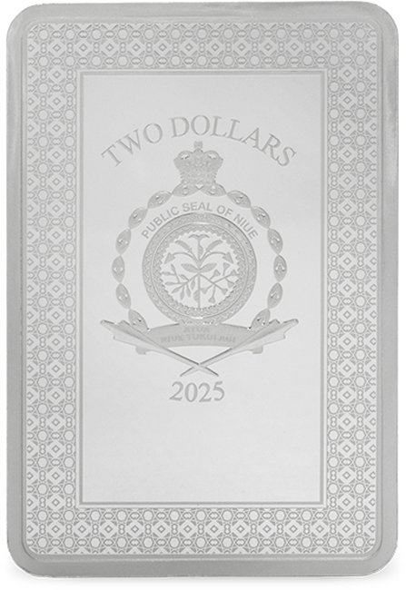 Tarotová karta - Eso mečů, 1 oz stříbra