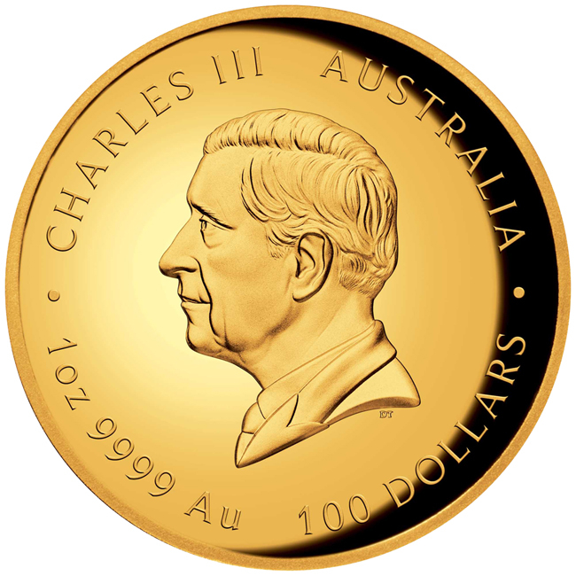 Lunární kůň 2026, Perth Mint, zlatá mince v etuji, 1 oz
