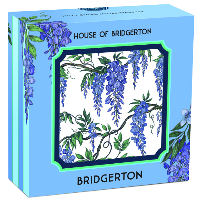 Bridgerton 2026, stříbrná mince v etuji, 2 oz