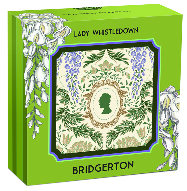 Lady Whistledown 2026, stříbrná mince v etuji, 1 oz