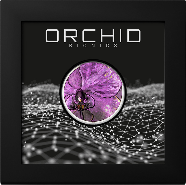 Orchidej, stříbrná mince v etuji, 1 oz