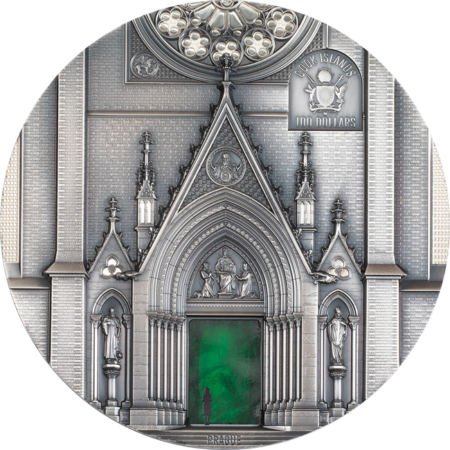 Tiffany Art 2026: Miláno a Praha, stříbrná mince v etuji, 1000 g