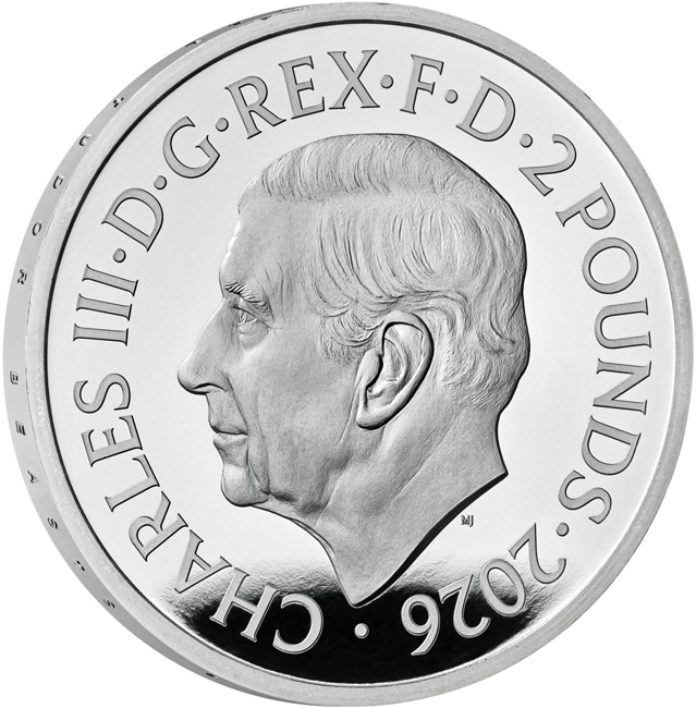 Tudorovský drak 2026, stříbrná mince v etuji, 1 oz