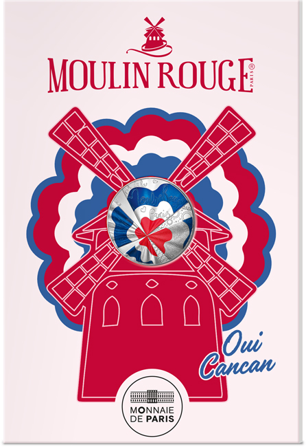 Moulin Rouge 2026, stříbrná mince v etuji, 13 g