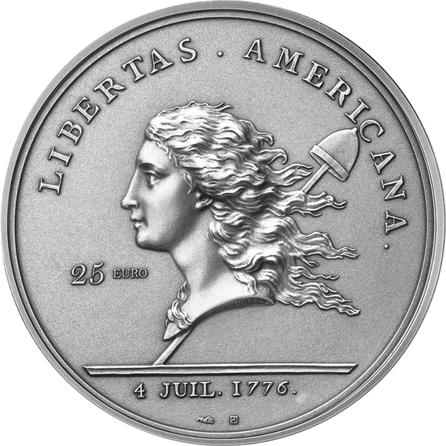 Liberty - Svoboda 2026 - 250. výročí nezávislosti USA, stříbrná mince v etuji, 2 oz